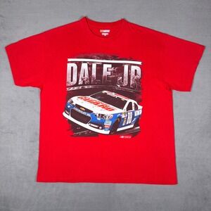 Dale‎ Earnhardt Jr 88 NASCAR T Shirt Mens XL Red National Guard Hendrick Racing